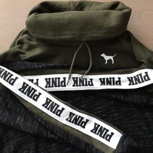 PINK Cowl Neck Sweatshirt